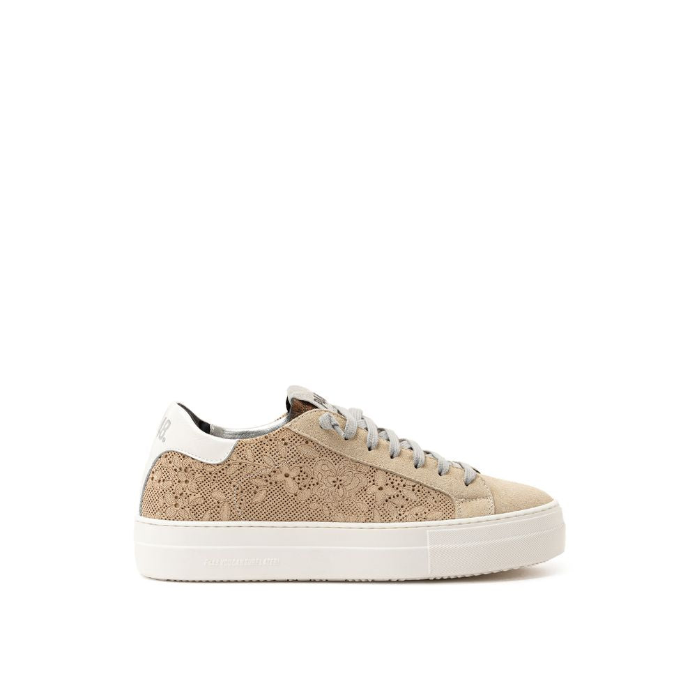 Beige Leather Sneaker