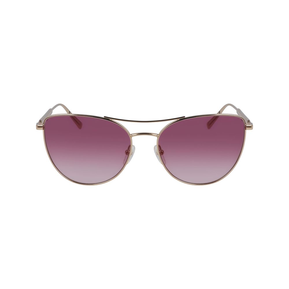 Rose Gold Metal Sunglasses