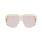 White Acetate Sunglasses