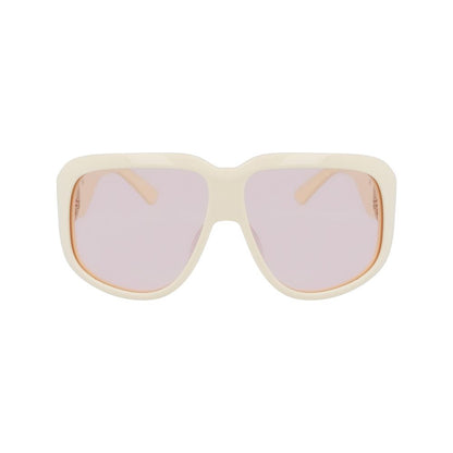 White Acetate Sunglasses