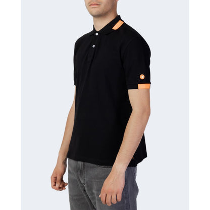 Black Cotton Polo Shirt