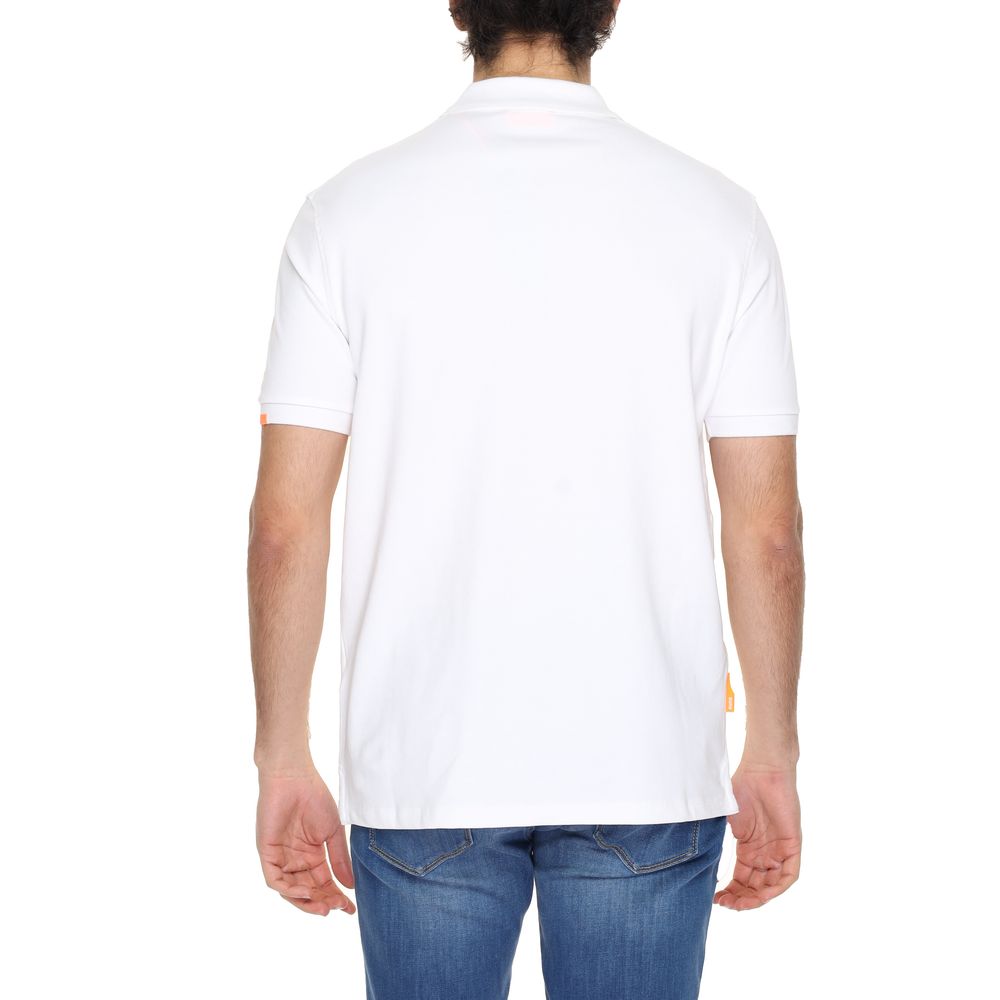 White Cotton Polo Shirt