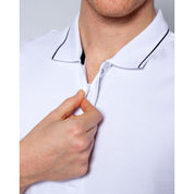 White Cotton Polo Shirt