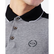 Black Cotton Polo Shirt