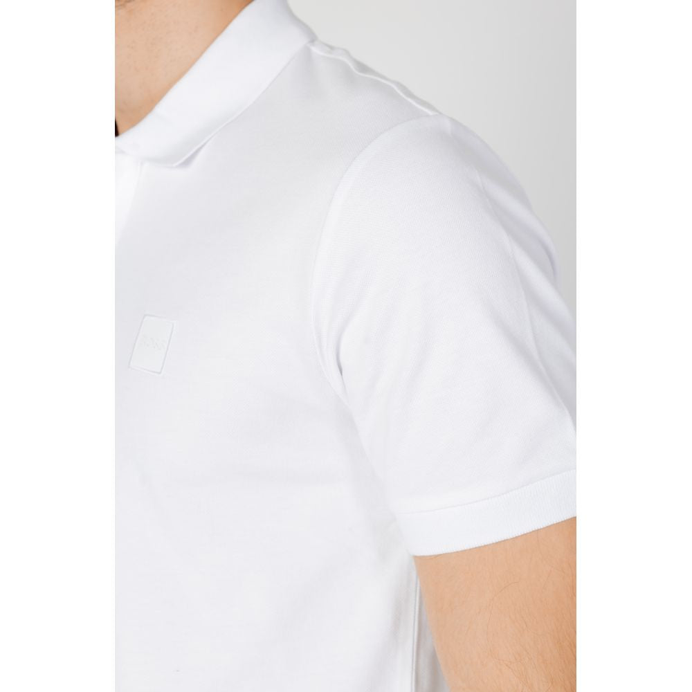 White Cotton Polo Shirt