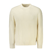 White Cotton Men Sweater