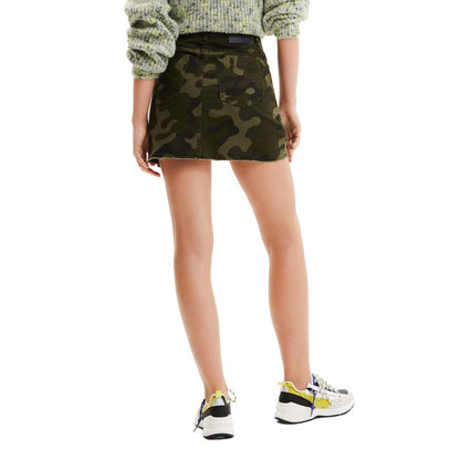 Army Cotton Skirt