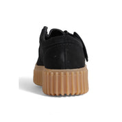 Black Suede Flat Shoe