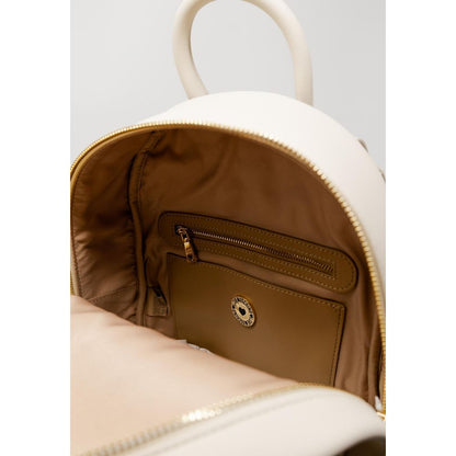 Beige Polyethylene Backpack