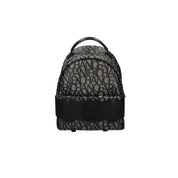 Black Cotton Backpack