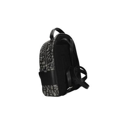 Black Cotton Backpack