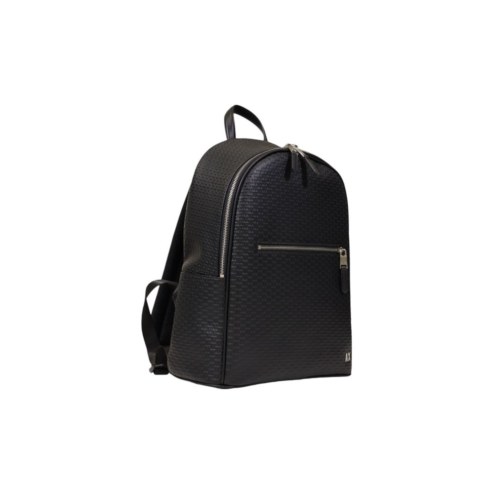 Black Polyester Backpack