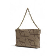 Beige Polyester Handbag