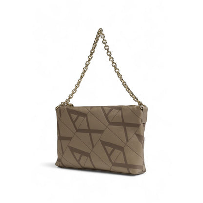 Beige Polyester Handbag