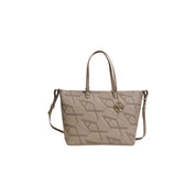 Beige Polyethylene Handbag