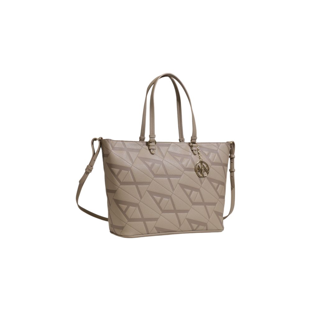 Beige Polyethylene Handbag