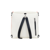 Cream Polyethylene Backpack