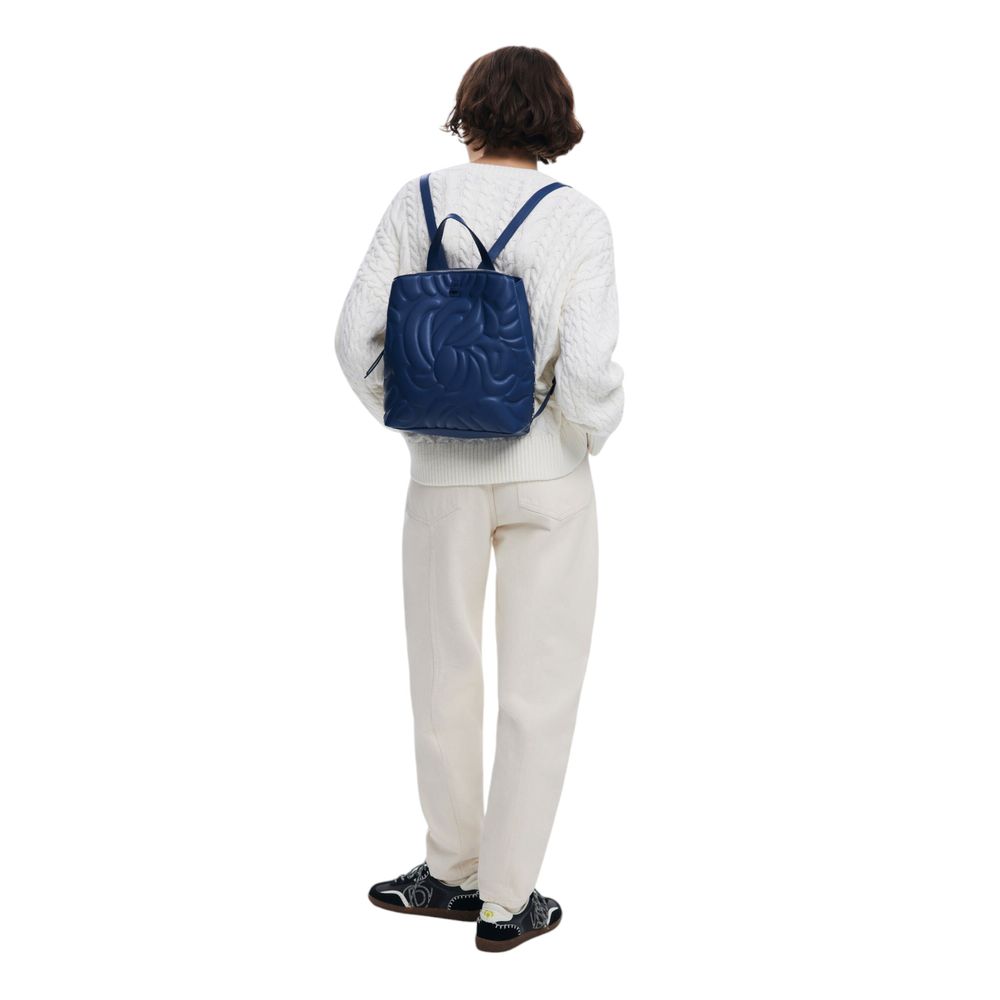 Blue Polyethylene Backpack