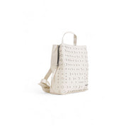 Beige Polyethylene Backpack