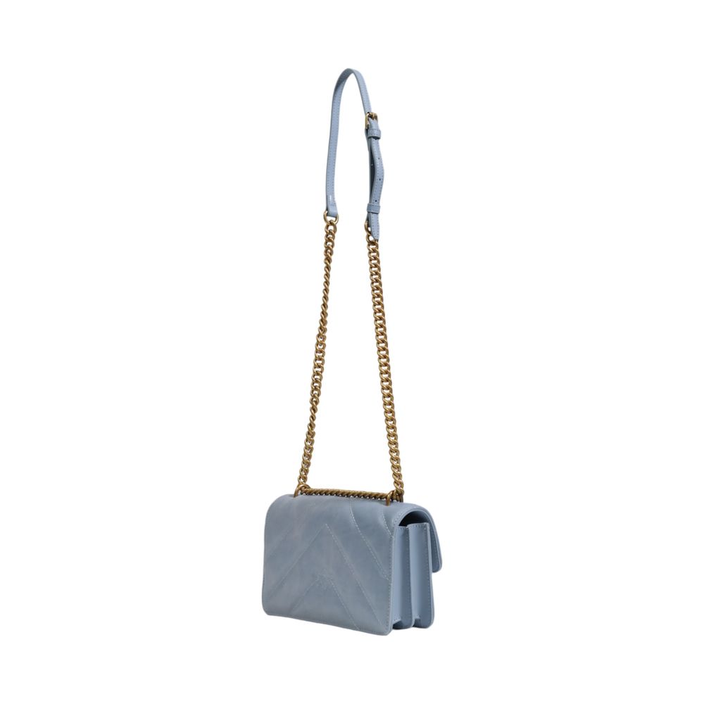 Blue Leather Handbag