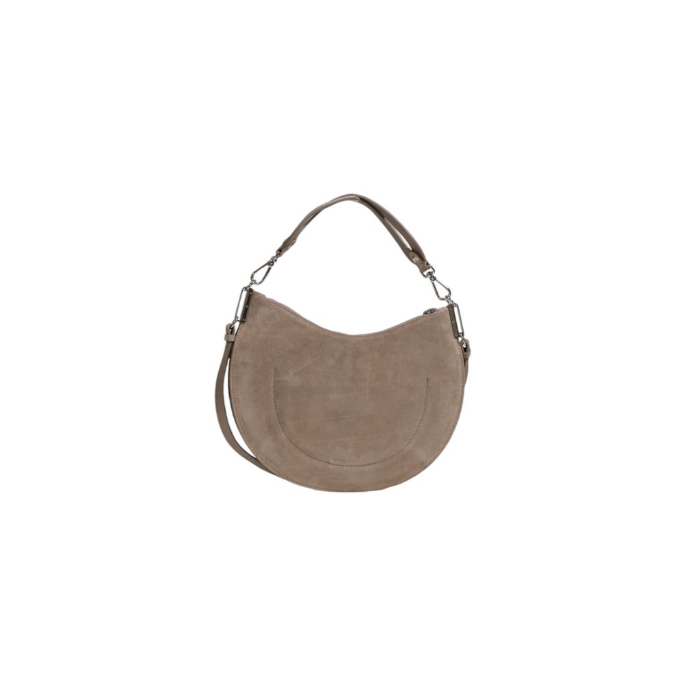 Gray Suede Handbag