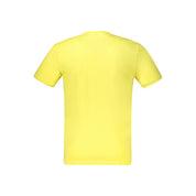 Yellow Cotton Men T-Shirt