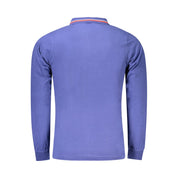 Blue Cotton Polo Shirt