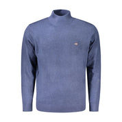 Blue Polyester Sweater