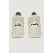 White Synthetic Leather Sneaker