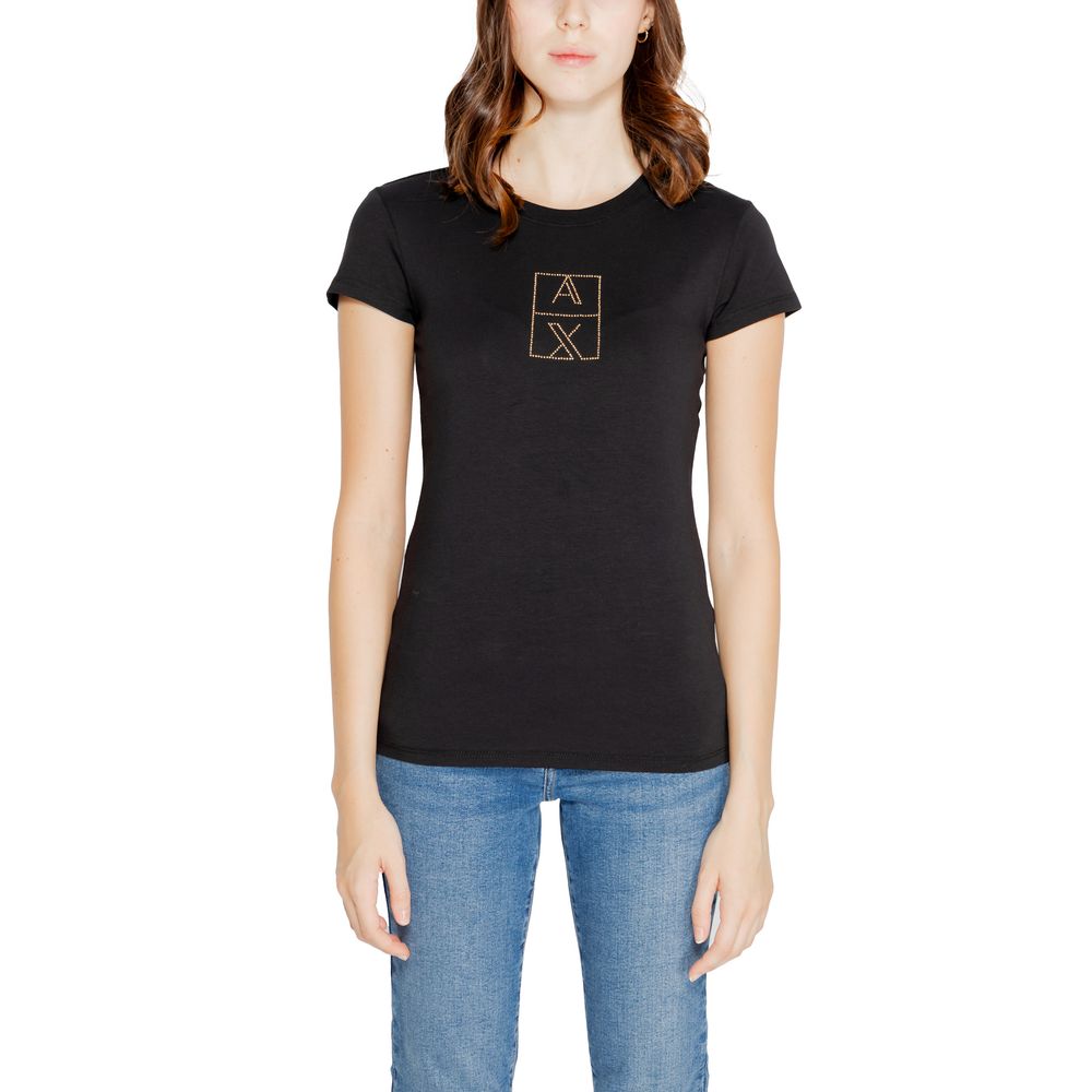 Black Cotton Tops & T-Shirt