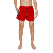 Red Polyester Swimwear