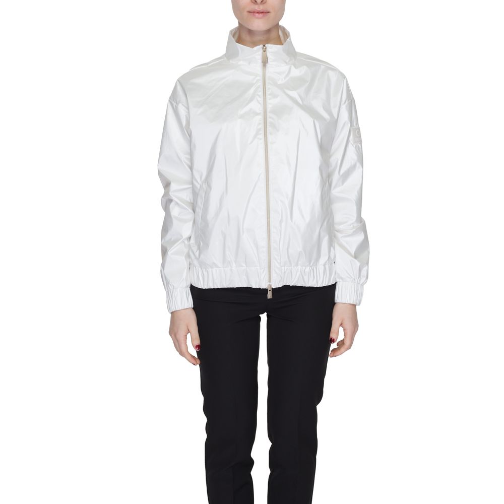 White Polyester Jackets & Coat