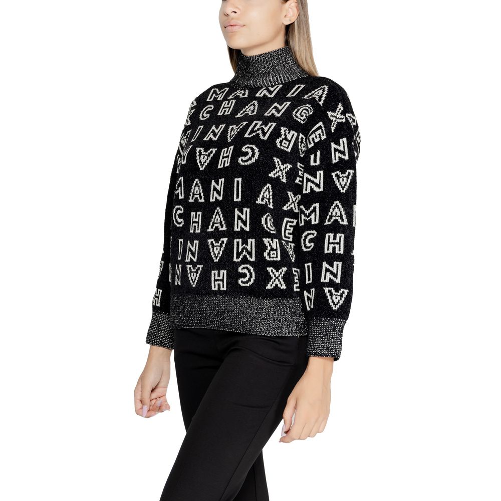 Black Polyester Sweater