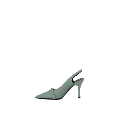 Green Leather Pump