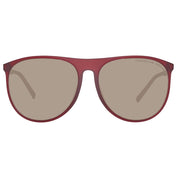 Burgundy Unisex Sunglasses