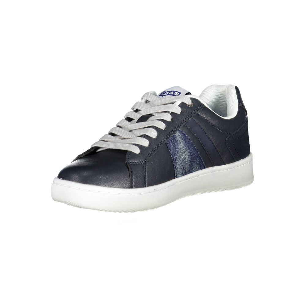 Blue Artificial Leather Sneaker