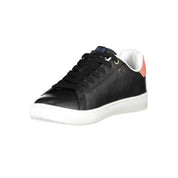 Black Artificial Leather Sneaker