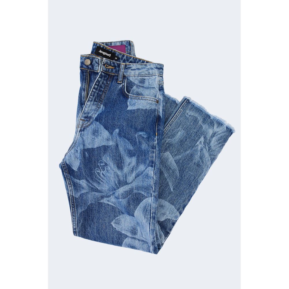 Blue Cotton Jeans & Pant