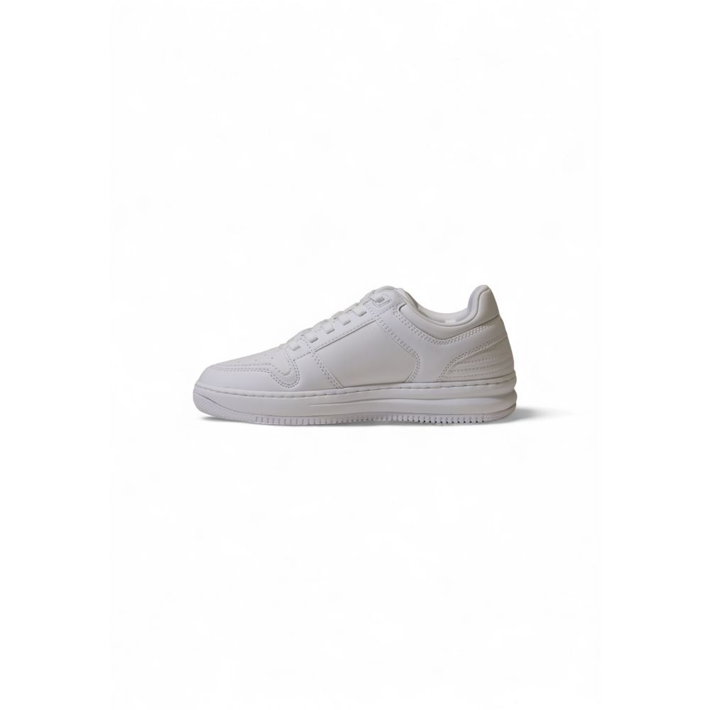 White Polyester Sneaker