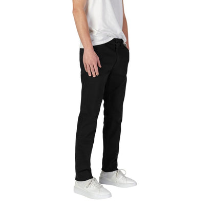 Black Cotton Jeans & Pant