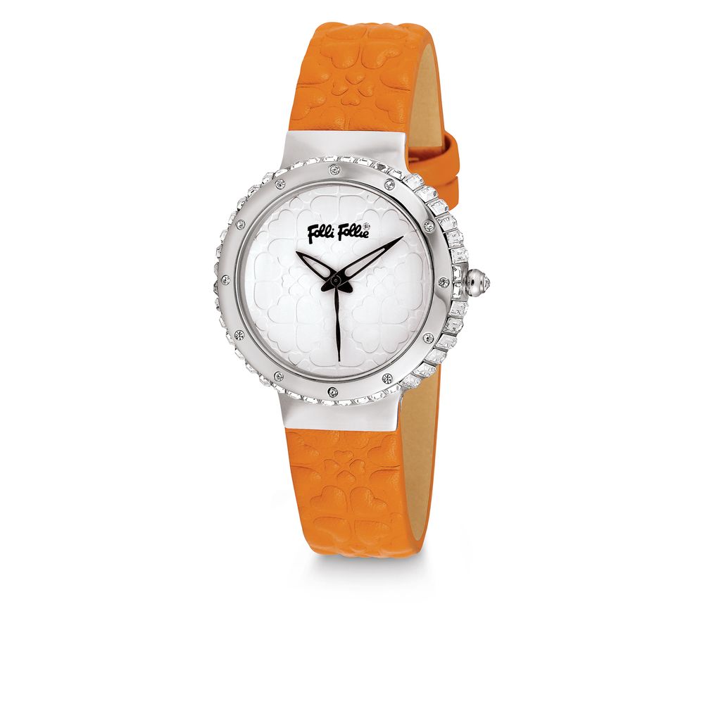 Orange Leather Watch