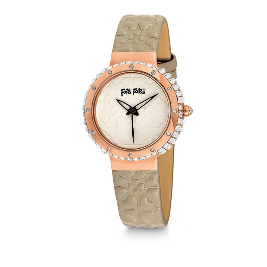 Beige Leather Watch