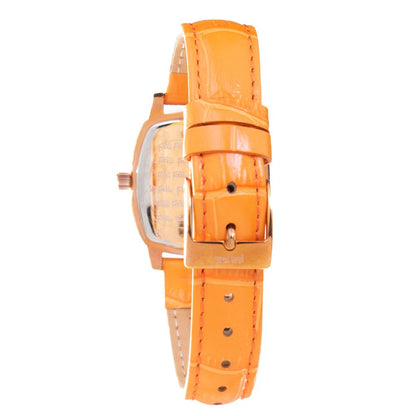 Orange Leather Watch