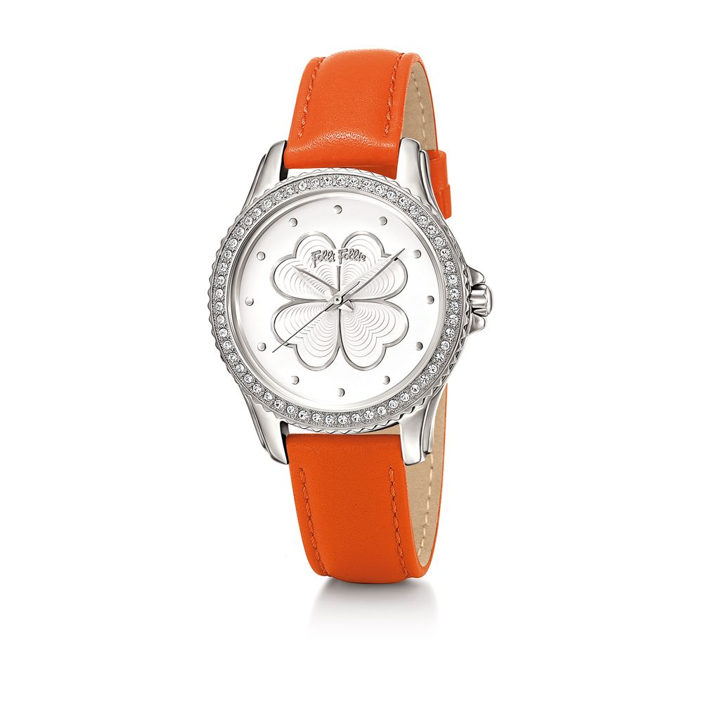 Orange Leather Watch