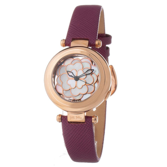 Purple Leather Watch