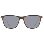 Gray Wood And Metal Sunglasses