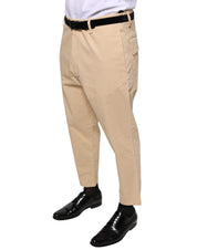 Beige HOUSTON Men Cropped Dress Pants