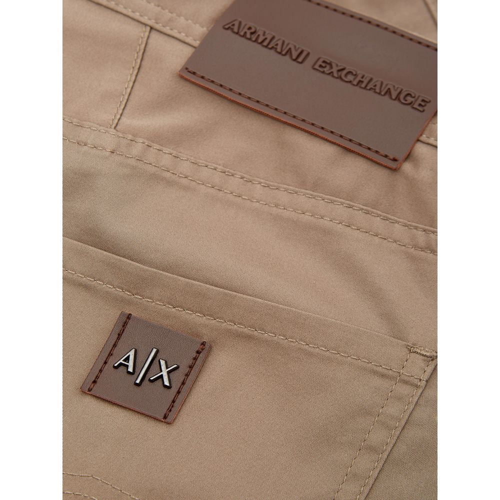 Brown Cotton Jeans & Pant