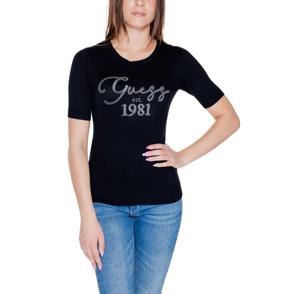 Black Viscose Tops & T-Shirt