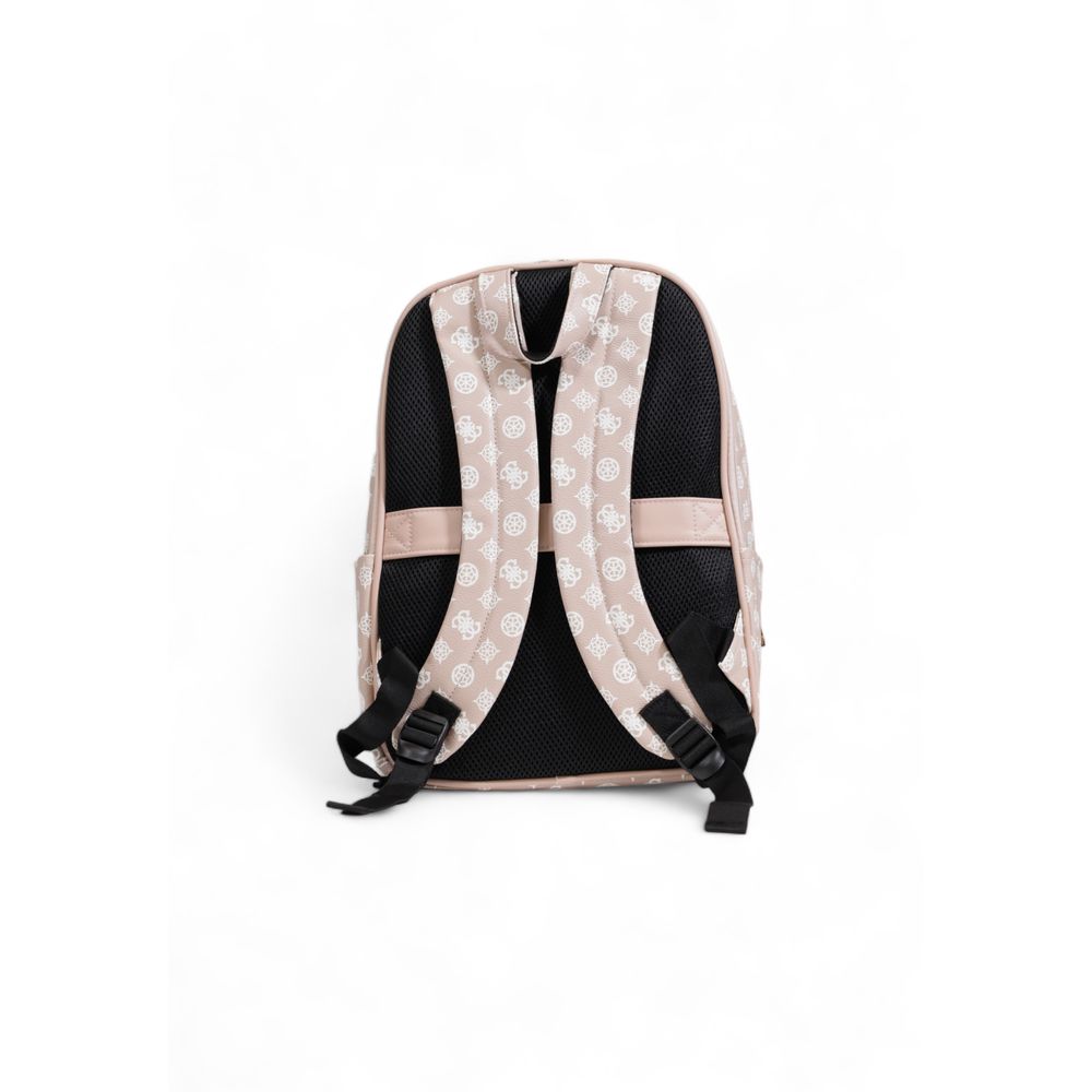 Pink Polyethylene Backpack